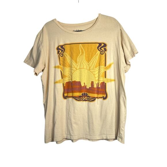 Golden Hour Women's Short Sleeve Cotton Pullover Graphic T-Shirt Size XX… - Picture 2 of 8